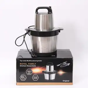 Large Capacity Electric Stainless Steel 6L Yam Pounder Fufu Pounding Machine Food Processor Chopper Meat Grinder