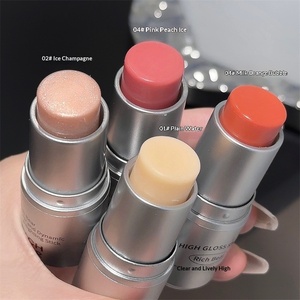 Rich Bear RB6001 Stick Illuminateur Pressé Effet Peau Éclatante <span class=keywords><strong>pour</strong></span> Femme, Contour Naturel, Illuminateur Fin Scintillant, <span class=keywords><strong>Bronzer</strong></span>, Ombre à Paupières et Fard à Joues - Product Image 1