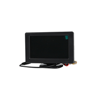 Universal de 4,3 pulgadas Monitor de coche TFT LCD Digital HD de pantalla de 480x272 de 2 de entrada de vídeo para marcha atrás cámara de Vista trasera DVD VCD