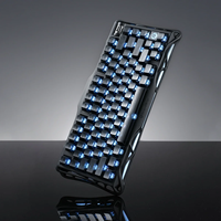 Nouveau clavier de jeu Mercury K1-Stealth noir 2026 avec interrupteurs linéaires RGB, rétroéclairage RGB double personnalisé à 13 touches, et fonction Hot-Swap tri-mode