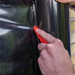 individuell bedruckte mattschwarze schutzfolie selbstklebende kunststoff-pe-folie für aluminium
