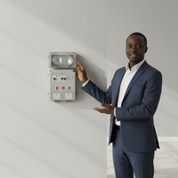 Prises françaises à trois sorties JINAO JA-RB003, interrupteurs, indice de protection IP54, 16A, 220-230V, utilisation intérieure/extérieure/Transmission d'énergie électrique