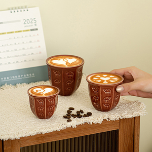 New Design Home Hotel Cafe Afternoon Tea Drinkware Accessories 100ml 180ml 250ml Brown Camel Decor Arabian Porcelain Coffee <strong>Cup</strong> - Product Image 5