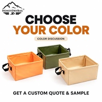 Seau d'eau tactique en PVC ultra-étanche robuste, avec logo personnalisé OEM, pour la réduction dynamique du volume, idéal pour les zones sauvages et hors réseau