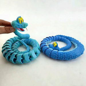 Crazy Animal City 2, Gary Serpiente Azul, Juguete de 77 cm, Modelo de Simulación Articulado Impreso en 3D, Regalo para Niños de 3 a 14 Años - Product Image 4