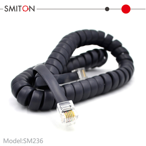 <span class=keywords><strong>Cable</strong></span> en Espiral RJ12 de 6 Hilos, 26AWG 30AWG, <span class=keywords><strong>Cable</strong></span> Telefónico en Espiral - Product Image 2