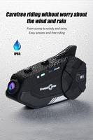 Casque de moto FreedConn R1-PRO avec interphone, caméra vidéo 2K étanche et WiFi