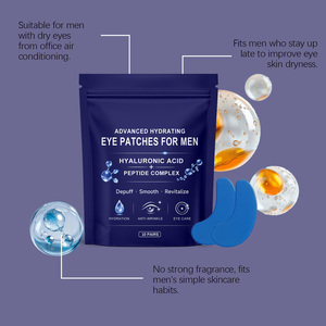 10 Paires de Patchs Hydratants Avancés pour les <span class=keywords><strong>Yeux</strong></span> Hommes Anti-Rides Lissants Raffermissants avec Logo Personnalisé Marque Privée - Product Image 6