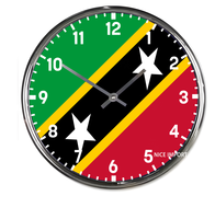 Horloge murale ronde avec drapeau du Panama, horloge silencieuse classique, fonctionne à piles, pour bureau, maison, salon