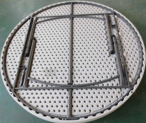 Plastic Folding Table Plastic 1.8m Large Circular Plastic Folding Round Banquet Table For Wedding Restaurant Hotel