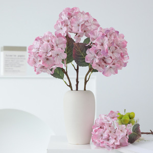 <b>Artificial</b> <b>Hydrangea</b> <b>Flowers</b> Purple Plastic Silk High Simulation Wedding Home Decorations - Product Image 2
