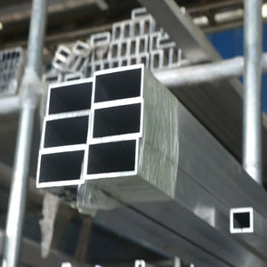 Tubes carrés creux en alliage d'aluminium <span class=keywords><strong>Alu</strong></span> En Aw 6063, utilisation industrielle et décorative, pliage, longueur et épaisseur personnalisées - Product Image 4