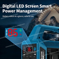 Convertisseur d'énergie portable à onde sinusoïdale pure 600W pour batterie au lithium Mak Tas 18V, de DC 18V à AC 110V/220V pour les situations d'urgence en extérieur