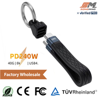 Câble de transfert de données et de charge rapide USB Type-C vers Type-C 240W USB4 40 Gbps 8K avec circuit imprimé flexible (FPC) – Vente en gros