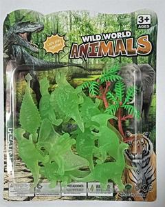 <span class=keywords><strong>Jurassic</strong></span> Noctilucent <span class=keywords><strong>World</strong></span> <span class=keywords><strong>Park</strong></span> Ensemble de modèles de dinosaures en plastique Jouet émettant de la lumière pour enfants Décoration de la maison Animaux Figure - Product Image 6