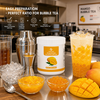 Fournisseur de Bubble Tea, Usine Source, Marque Internationale Dayou, Concentré aromatisé à la mangue de 1,2 kg avec pulpe pour les magasins de thé au lait