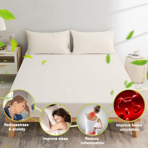 Aterramento folha equipada logotipo personalizado proteção contra radiação aterramento 400TC algodão orgânico fibra de prata casa para materno infantil - Product Image 5