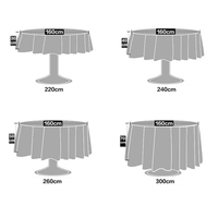 Nappe ronde en polyester de couleur unie à armure toile pour la décoration d'événements de fête de mariage d'hôtel vente en gros