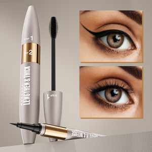 Gel minéral 2-en-1 pour cils et eye-liner – Formule waterproof allongeante et recourbante – Maquillage noir pour les yeux – Marque privée - Product Image 5