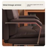 Chaise de direction au design moderne et minimaliste, réglable en hauteur, confortable pour de longues heures de travail ; chaise ergonomique