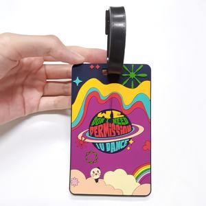 Nueva llegada Bolsa de viaje Etiqueta Animal Deporte Promocional Etiqueta de equipaje Patrón de colores personalizado Regalo Etiqueta de equipaje de viaje - Product Image 5