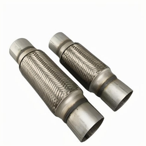 Nouveau convertisseur catalytique en acier inoxydable Fujiya, silencieux à soufflets, Euro III, montage universel, position avant, double <span class=keywords><strong>carburant</strong></span>, 1 an - Product Image 6