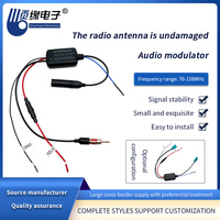 Nouveau modulateur audio sans perte d'antenne d'autoradio noir Durable de haute qualité Offre Spéciale