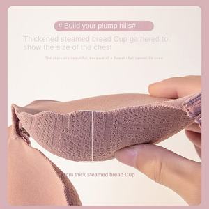 Soutien-gorge sans armatures push-up et ajustable pour jeunes femmes à petite poitrine, anti-affaissement, une pièce, épaissi, vente en gros - Product Image 4