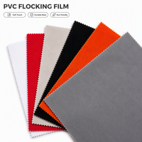 Hochwertige Beflockte PVC-Folie für Kleidung HF-Schweißen T-Shirt-Logos Luftbetten Luftkissen Anti-Pilling PVC-FLOCK-Stoff