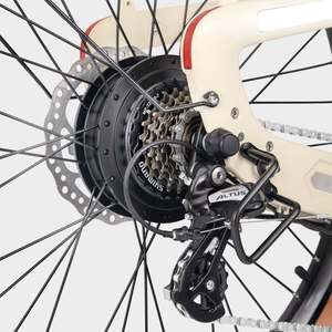 Bicicleta Eléctrica Urbana con Motor sin Escobillas de 48V 250W, Batería de Litio de 9.6Ah, Cuadro de Carbono T800, Pantalla Digital, Ligera, para Adultos - Product Image 4