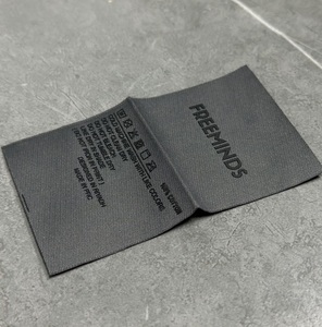 Tùy chỉnh thương hiệu logo hoodie hat sinh thái thân thiện 3D dập nổi Silicone cao su Logo quần áo cổ áo nhãn dệt vải vải cổ labl - Product Image 1