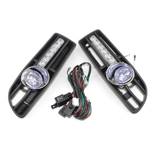 Hong Kong Exhibition <b>LED</b> Fog <b>Lights</b> 12-16V For Volkswagen Bora Jetta Daytime Running <b>Lights</b> With <b>Wiring</b> Harness - Product Image 1
