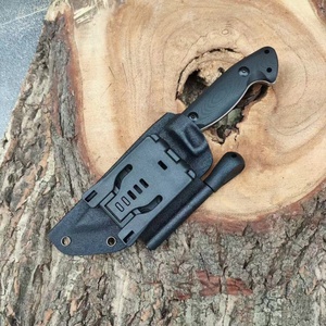 Couteau tactique de survie de haute qualité, personnalisable, lame D2 Drop Point, manche G10, étui en acier inoxydable, couteau de poche OEM - Product Image 5