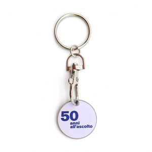 Porte-clés en métal personnalisé en émail souple en forme de cœur avec code QR, impression typographique, design personnalisé pour le marketing d'entreprise - Product Image 6