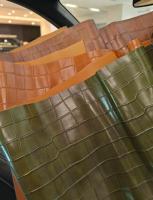 Cuir PU à texture gaufrée effet crocodile pour sacs, sacs à main, garnitures de chaussures et artisanat