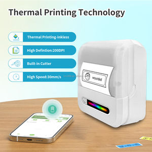 Impresora de etiquetas de envío de código de barras con código QR para Pegatinas de correo de ropa Teléfono/PC Mini fabricantes de etiquetas en stock - Product Image 4