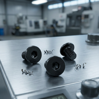 Vis à tête fraisée hexagonale à six pans creux M6 M8 M12 M14 M16, finition oxyde noir, vis de machine, vis plate, vis à six pans creux Allen, vis à entraînement Allen