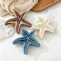 En gros Pinces à cheveux en acétate motif étoile de mer dégradé pour femmes, pour coiffures quotidiennes et chignons, accessoire cadeau de fête