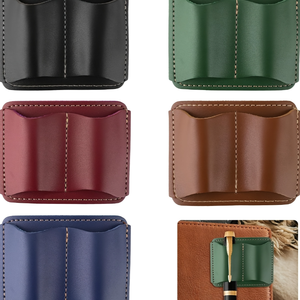 Portapenne Portatile a Doppio Scomparto in Pelle PU con Clip in Metallo, Custodia Rimovibile per Penna da Quaderno per Planner, per Dottori, Studenti, Postini - Product Image 5