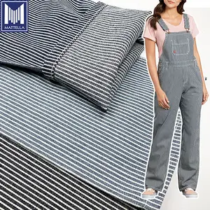 Sọc 100% Cotton Tuỳ Chỉnh Xe Máy Cuộn Giá Rẻ Denim Vải Cho Tổng Thể Jeans