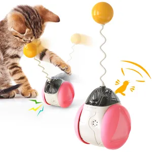 חתול אינטראקטיבי צעצועים לחתולים מקורה אוטומטי אלקטרוני מסתובב חתלתול תרגיל צעצועים אינטראקטיביים מצחיקים טיזר חתול צעצועים