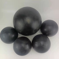 Balle en caoutchouc noir, balle en silicone solide, balle élastique en caoutchouc, 7-70 mm