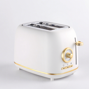 Tostadora de Pan Automática Retro, Estilo Vintage, Color Dorado y Blanco, Fabricante Chino, Personalizable - Product Image 1