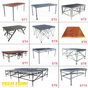 पोर्टेबल आउटडोर घटना मंच एल्यूमीनियम फोल्डिंग मोबाइल कॉन्सर्ट राउंड स्टेज स्टेज उपकरण बिक्री के लिए उपकरण - Product Image 5