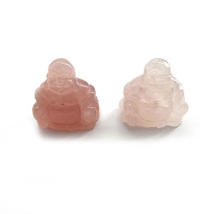 Venta al por mayor estatua de cuarzo rosa cristal sonrisa <span class=keywords><strong>Buda</strong></span> para artesanía de cristal - Product Image 3