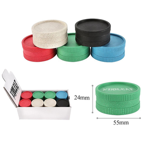 Custom logo Biodegradable Manual Round Multi-Layer <b>Herb</b> <b>Grinder</b> for Dry <b>Herbs</b> - Product Image 1