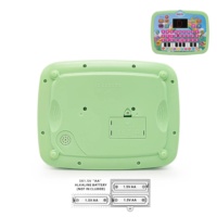 SamToyCn personalizado francés bebé tableta juguete PC portátil Pad máquina de aprendizaje niños aprendizaje tableta juguete educativo con pantalla Led