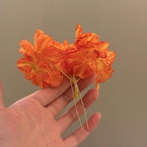 Elegant Resin Flower Hair Clip Women's Headwear 13CM Wedding Floral Decorate Accessory - Product Image 3