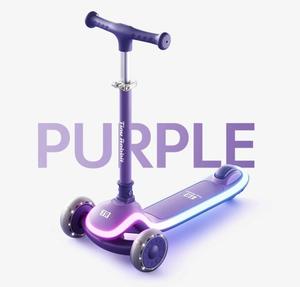 Adjustable Height Foldable Alloy Children's Scooter Illuminated LED Wheels 3-10 Year Olds Modern for Outdoor Use Featuring <strong>Three</strong> - Product Image 3