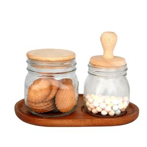 آمن على الطعام بفم عريض ، من خلال مقابض تخزين للتوابل والمربيات تصنعها بنفسك في المطبخ - Product Image 1